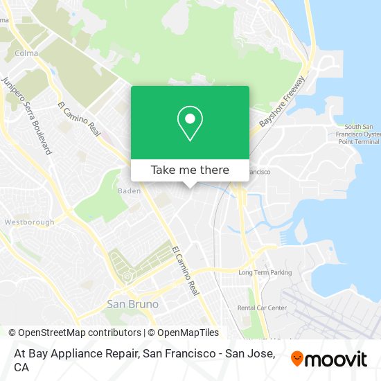 Mapa de At Bay Appliance Repair