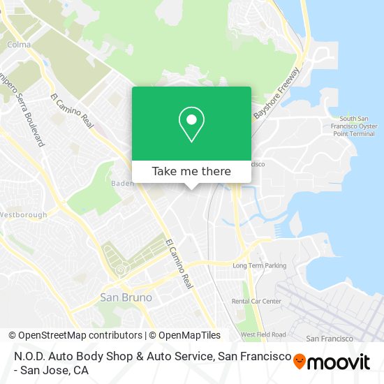 Mapa de N.O.D. Auto Body Shop & Auto Service