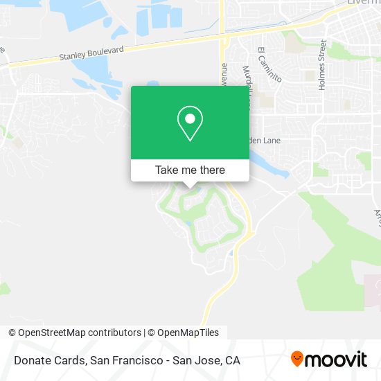 Donate Cards map
