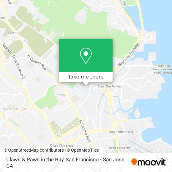 Claws & Paws in the Bay map