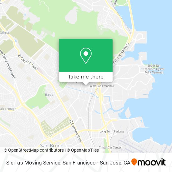 Mapa de Sierra's Moving Service