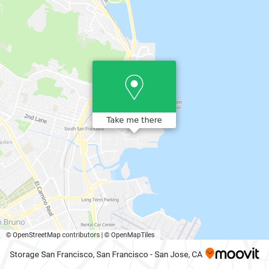 Storage San Francisco map