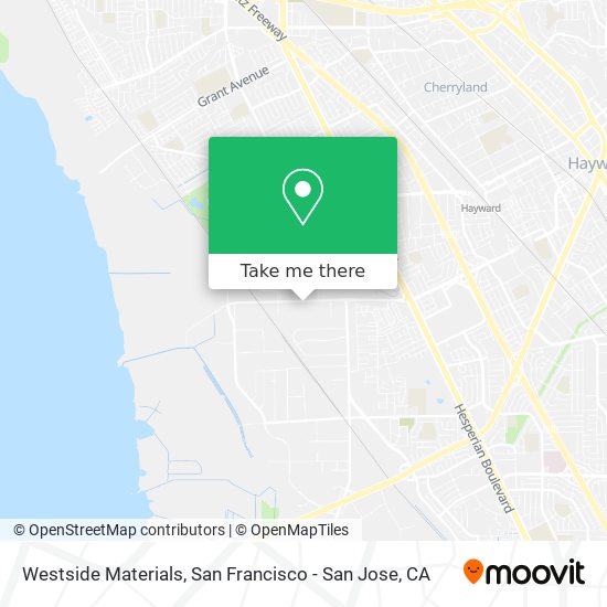 Westside Materials map