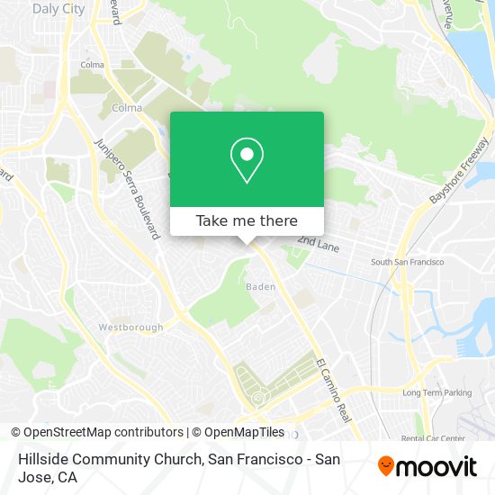 Hillside Community Church map