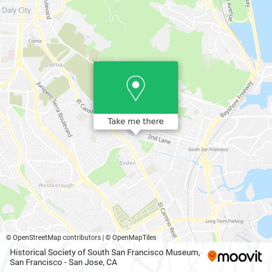 Historical Society of South San Francisco Museum map