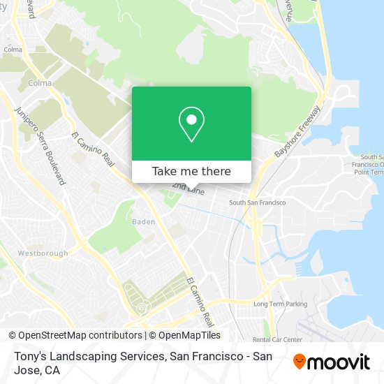 Mapa de Tony's Landscaping Services