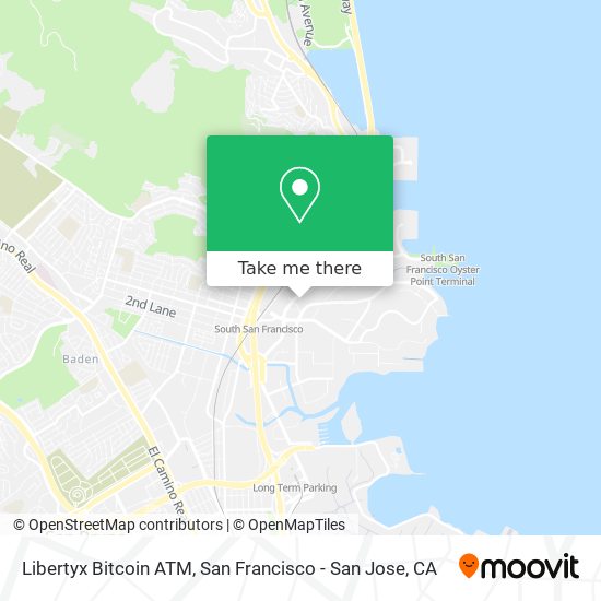 Mapa de Libertyx Bitcoin ATM