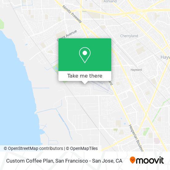 Custom Coffee Plan map