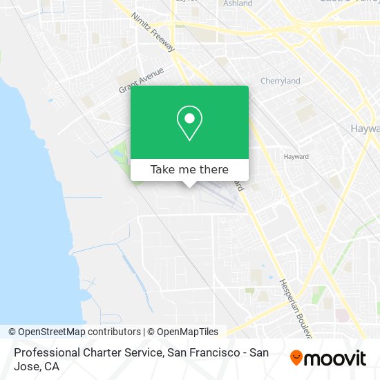 Mapa de Professional Charter Service