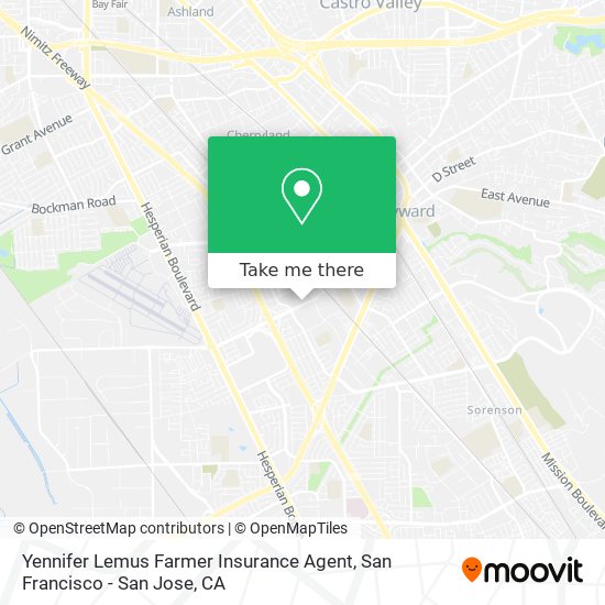 Mapa de Yennifer Lemus Farmer Insurance Agent