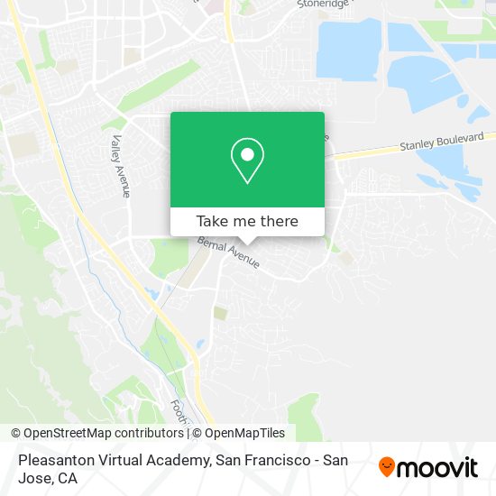 Pleasanton Virtual Academy map