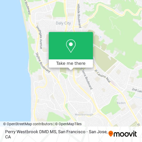 Perry Westbrook DMD MS map
