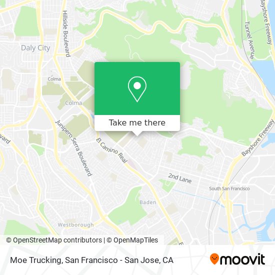 Mapa de Moe Trucking