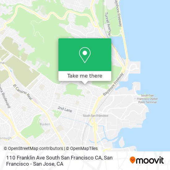 110 Franklin Ave South San Francisco CA map