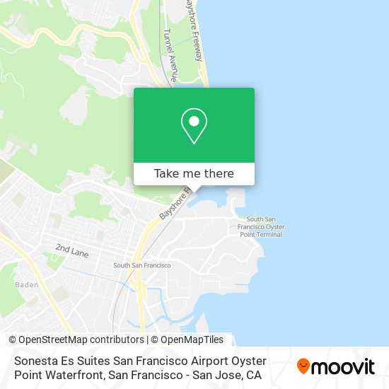 Sonesta Es Suites San Francisco Airport Oyster Point Waterfront map