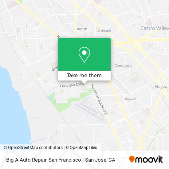 Mapa de Big A Auto Repair