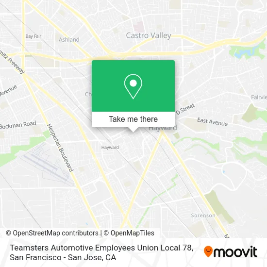 Teamsters Automotive Employees Union Local 78 map