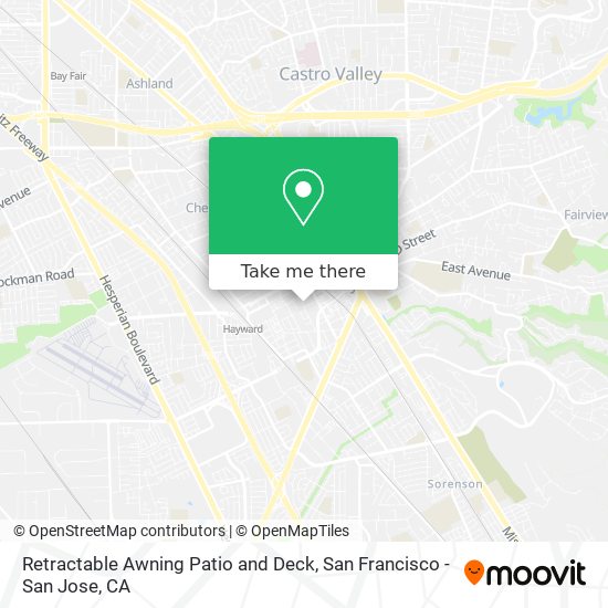 Retractable Awning Patio and Deck map