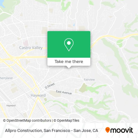 Allpro Construction map