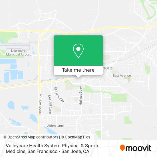 Mapa de Valleycare Health System Physical & Sports Medicine