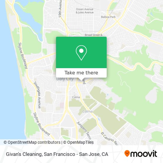 Givan's Cleaning map
