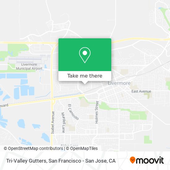 Tri-Valley Gutters map