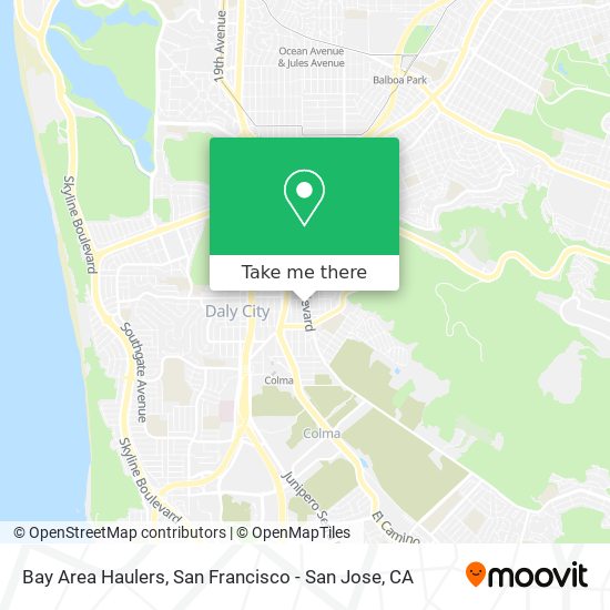 Mapa de Bay Area Haulers