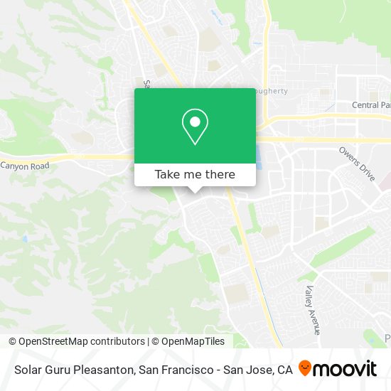 Mapa de Solar Guru Pleasanton