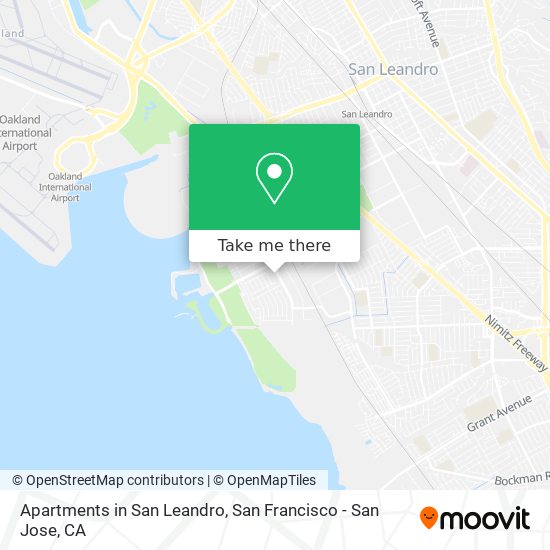 Apartments in San Leandro map