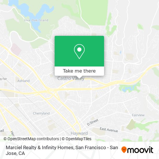 Marciel Realty & Infinity Homes map