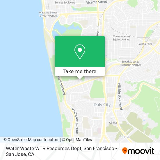 Water Waste WTR Resources Dept map