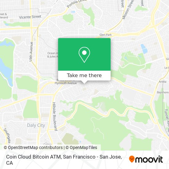 Mapa de Coin Cloud Bitcoin ATM