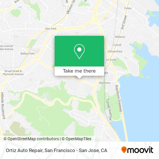 Ortiz Auto Repair map