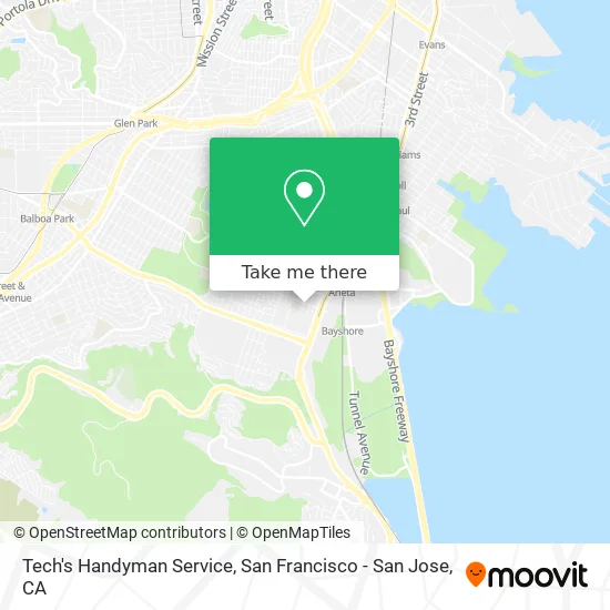 Tech's Handyman Service map