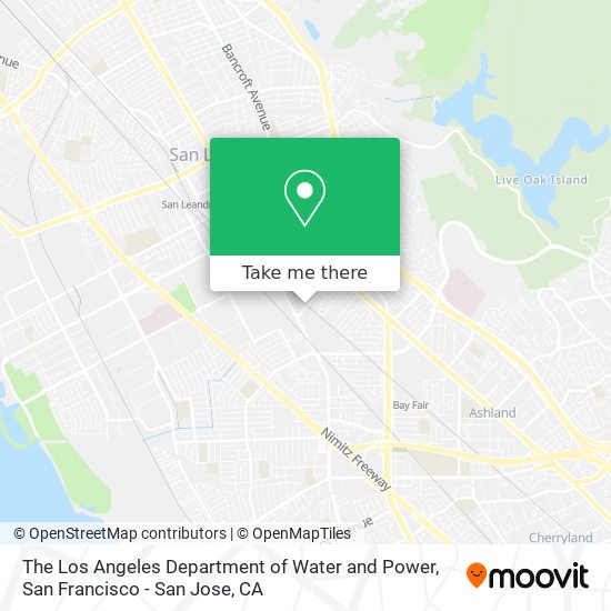 The Los Angeles Department of Water and Power map