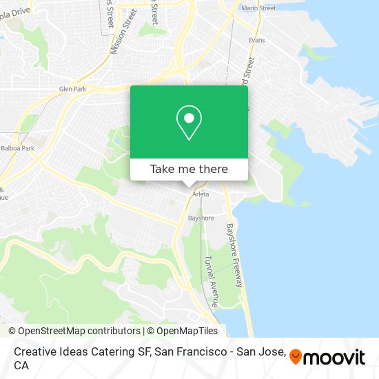 Creative Ideas Catering SF map