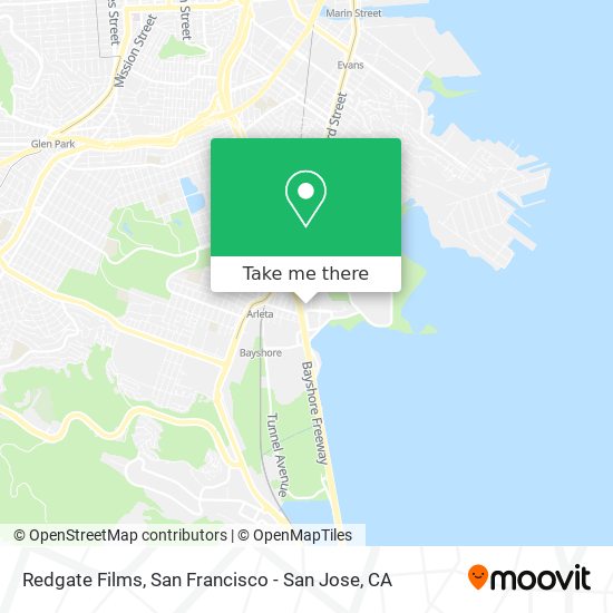 Redgate Films map