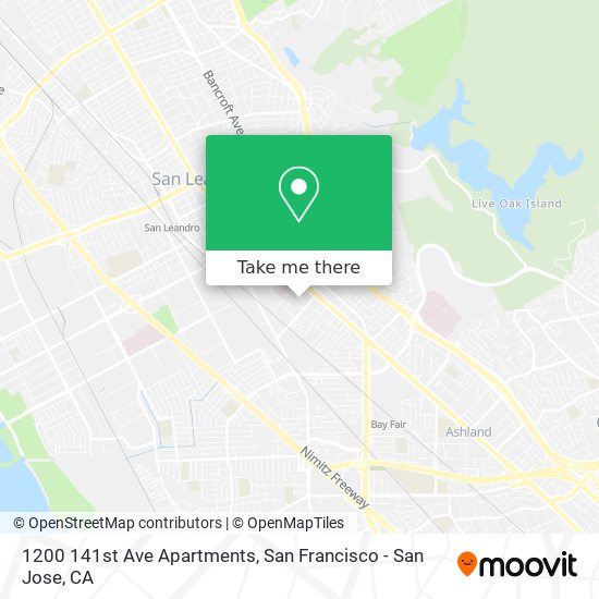 1200 141st Ave Apartments map