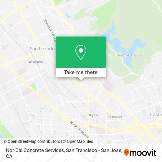 Mapa de Nor Cal Concrete Services