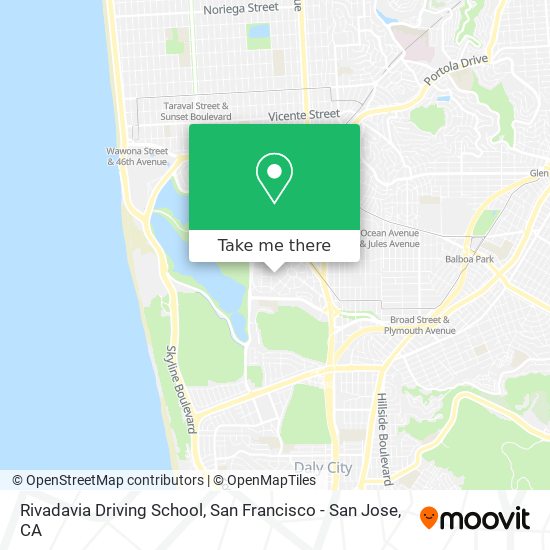 Rivadavia Driving School map