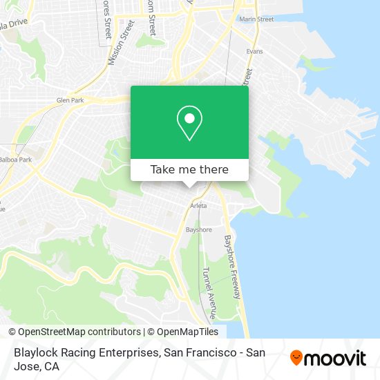 Mapa de Blaylock Racing Enterprises