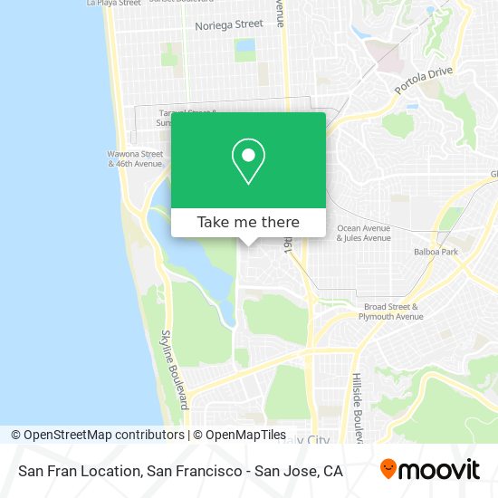 San Fran Location map