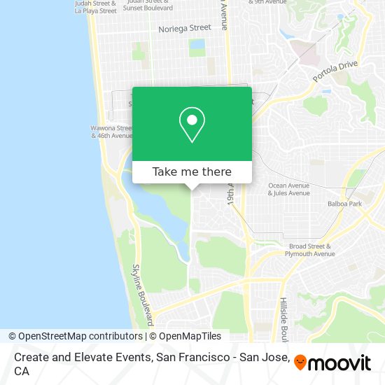 Create and Elevate Events map