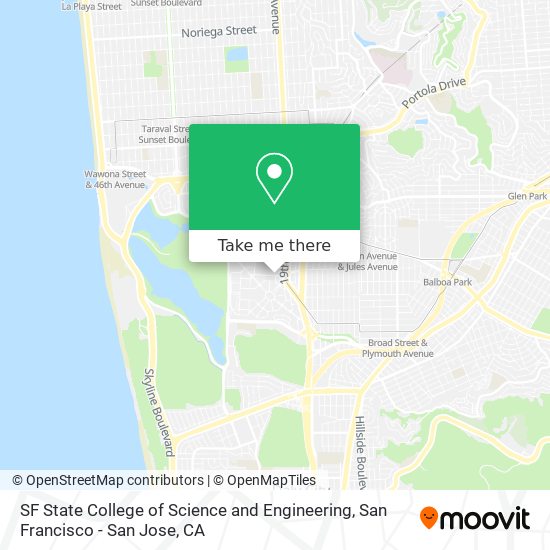SF State College of Science and Engineering map