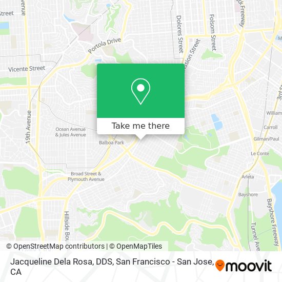 Mapa de Jacqueline Dela Rosa, DDS