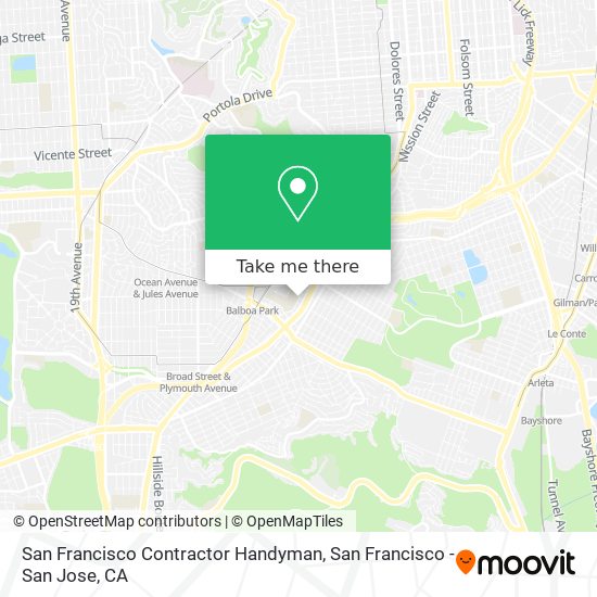 San Francisco Contractor Handyman map