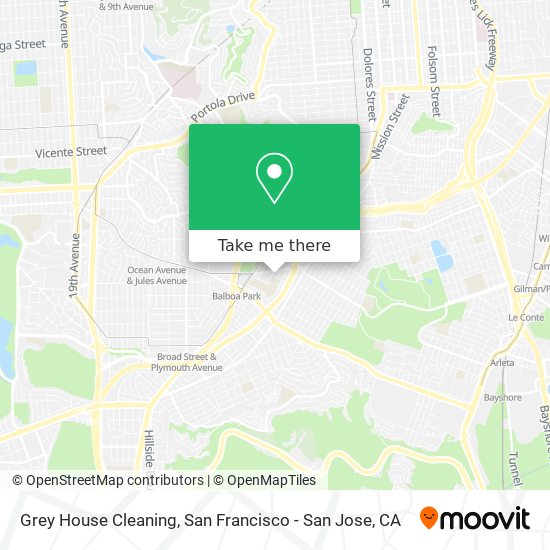 Grey House Cleaning map