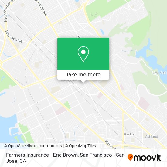 Farmers Insurance - Eric Brown map