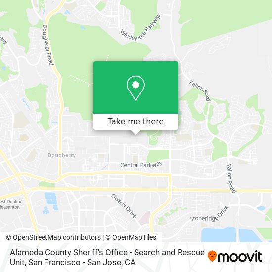 Mapa de Alameda County Sheriff's Office - Search and Rescue Unit