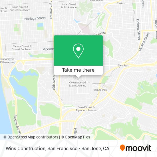 Wins Construction map